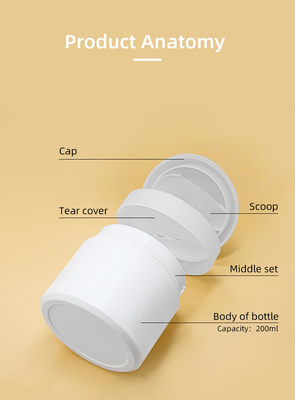 Flip top cap cream jar  Fresh-Locked Cream Jar  80g 100g 200g Cosmetic matte packaging jar bottle