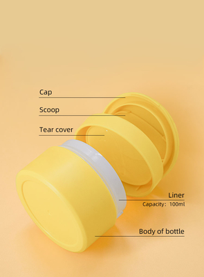 Flip top cap cream jar  Fresh-Locked Cream Jar  80g 100g 200g Cosmetic matte packaging jar bottle
