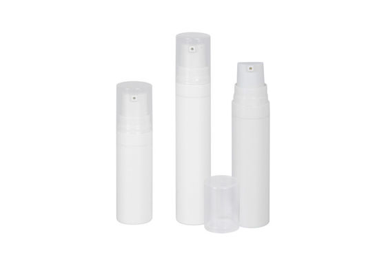 ভ্রমণ সেটের জন্য 5ml 8ml 10ml সাদা পিপি এয়ারলেস স্কিন কেয়ার পাম্প বোতল